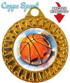 Immagine di MEDAGLIA BASKET - diametro mm. 40
