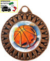 Immagine di MEDAGLIA BASKET - diametro mm. 40