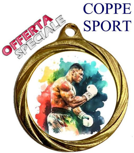 Immagine di MEDAGLIA BOXE  - Ø mm. 32