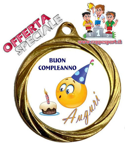 Immagine di MEDAGLIA COMPLEANNO - Ø mm. 32