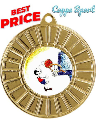 Immagine di MEDAGLIA BASKET - diametro mm. 50
