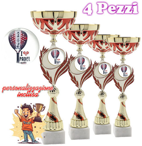 Immagine di 4 COPPE PADEL - Art. 1053
