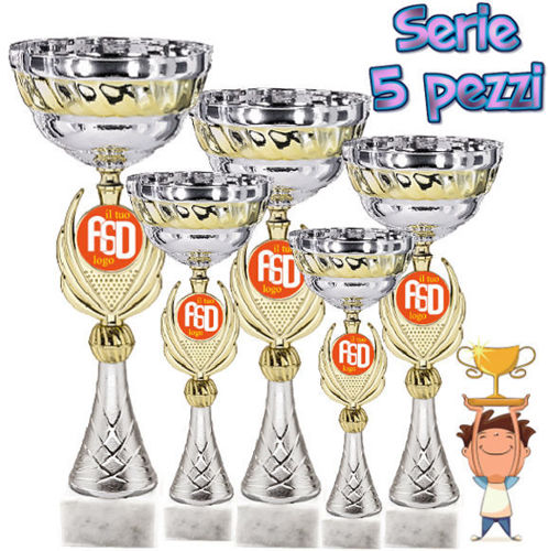 Immagine di SERIE DA 5 COPPE - Art. 1458