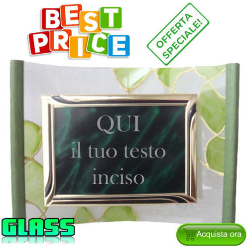 Immagine di SET CRISTALLO CON TARGA - Art. OC8021T