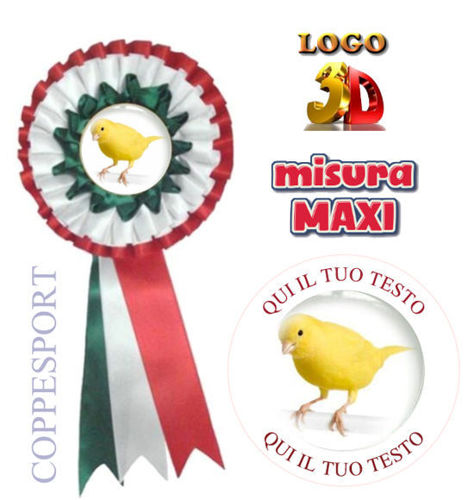 Immagine di COCCARDA ITALIA MAXI - Art. 7415-GWR
