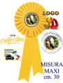 Immagine di COCCARDA GIALLO MAXI - Art. 7460/Y