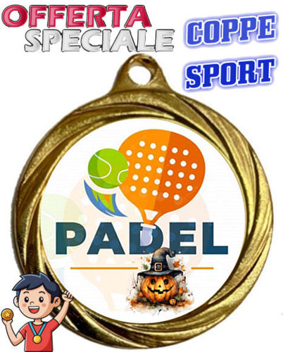 Immagine di MEDAGLIA PADEL HALLOWEEN Ø mm. 32