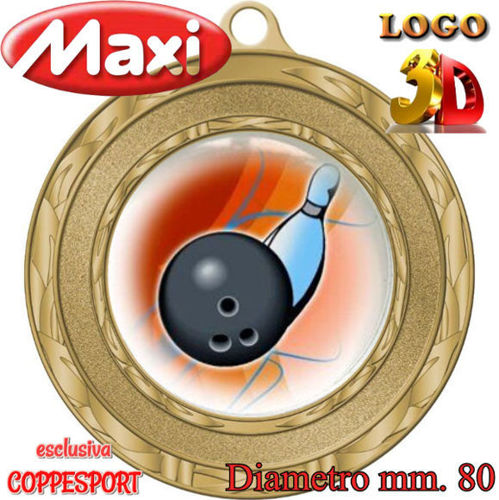 Immagine di MEDAGLIONE BOWLING Ø mm. 80